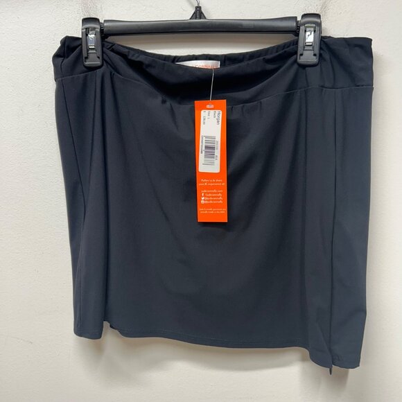 NWT Jude Connally Morgan Black Stretch Pull-On Skirt Skort L - Picture 2 of 8